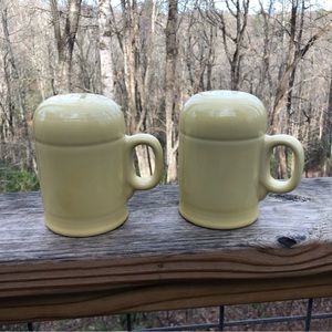 Homer Laughlin Fiesta Stove Top Salt & Pepper Set Ivory